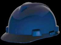 MSA White V-Gard® Polyethylene Standard Slotted Cap Style Hard Hat With Staz On® 4 Point Pinlock Suspension